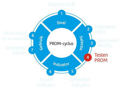 PROM-cyclus stap 4: Testen PROMs