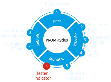 PROM-cyclus stap 6: Testen indicator