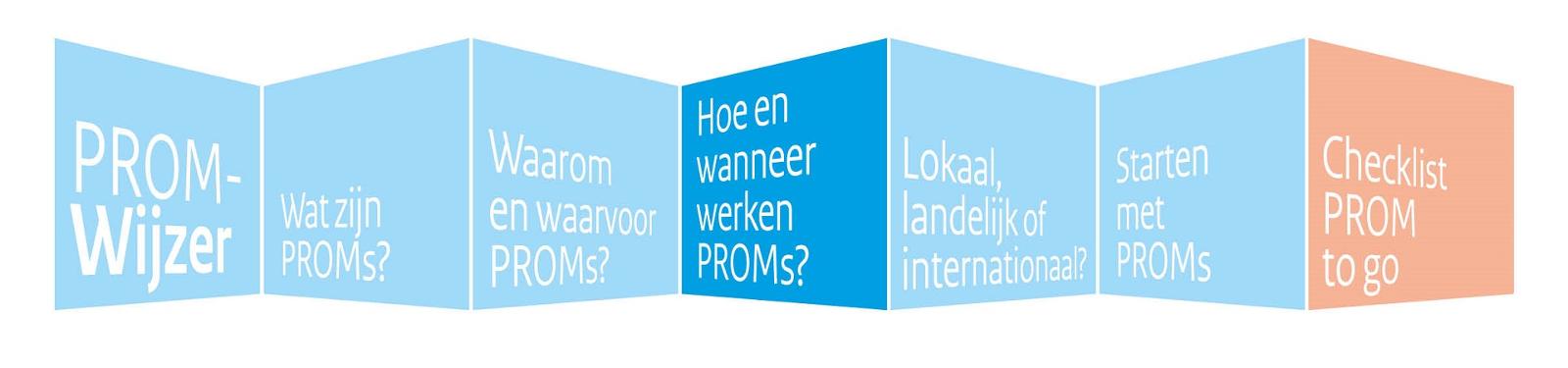PROM-wijzer tegel 3 Hoe en wanneer werken PROMs